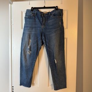 Democracy Seamless Ankle Skimmer Cropped Jeans size 16